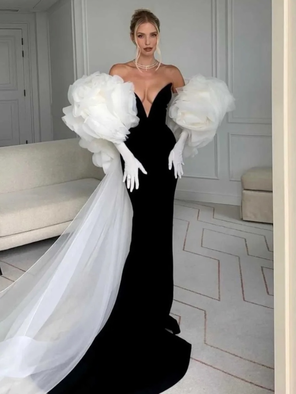 Countach Gown - Size 10 - Black - Ships in 48 hours